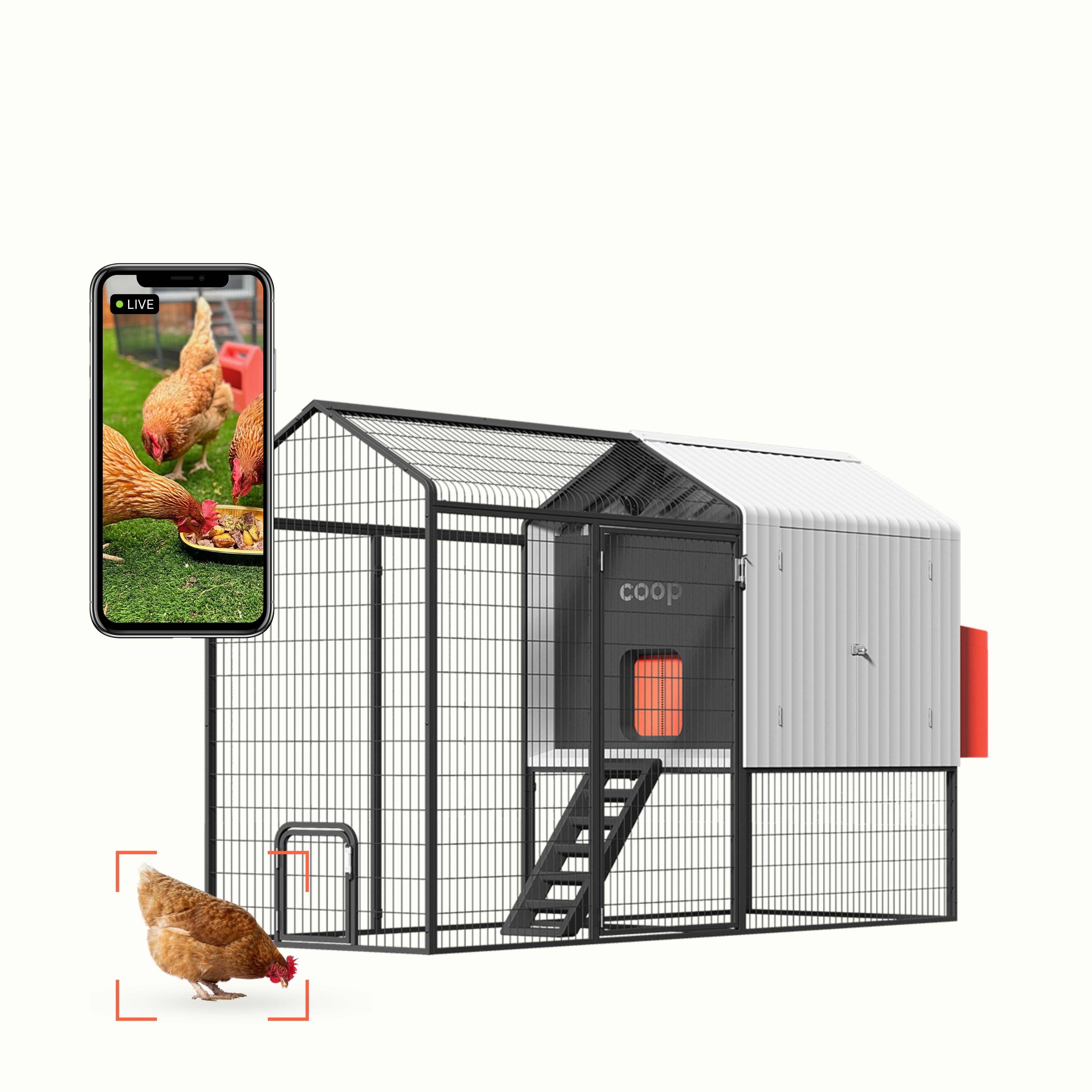 The Smart Coop + Steel Run Chicken Coop