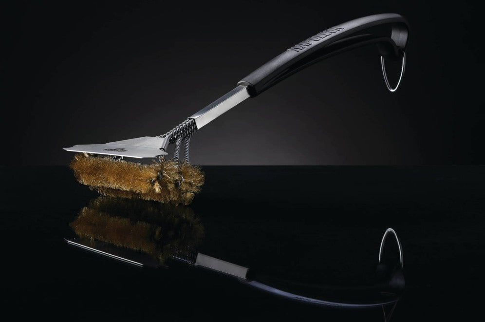 Napoleon Triple-Row Grill Brush with Brass Bristles 62058