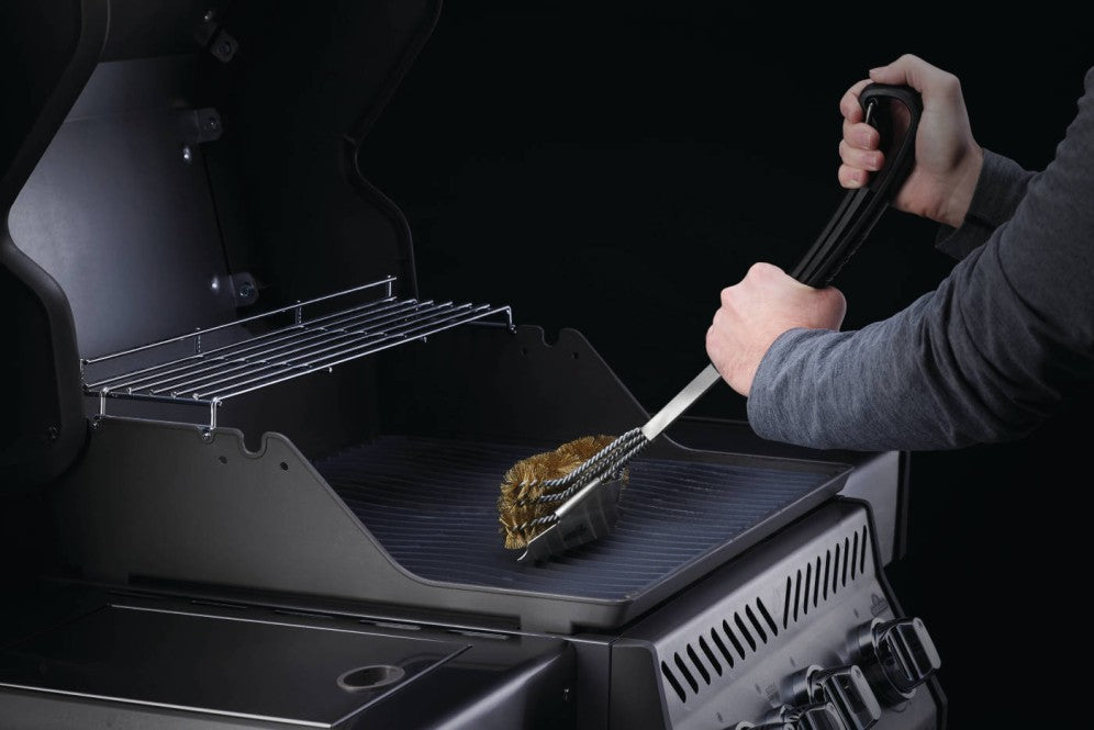 Napoleon Triple-Row Grill Brush with Brass Bristles 62058