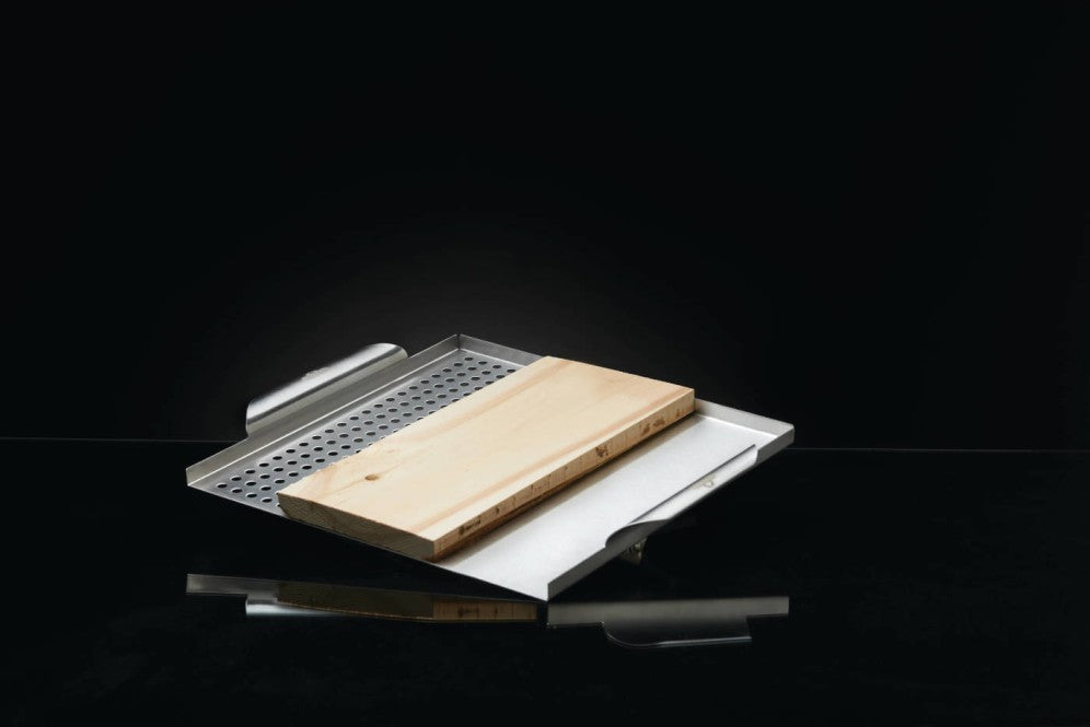 Napoleon Eight Stainless Steel Multi-Functional Topper with Cedar Plank 70026
