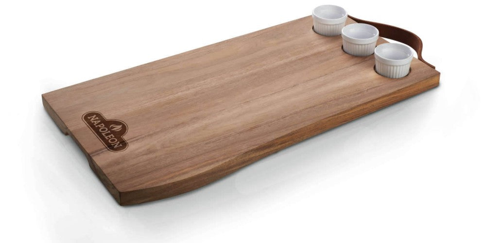 Napoleon Charcuterie Board with 3 Ramekins 70112