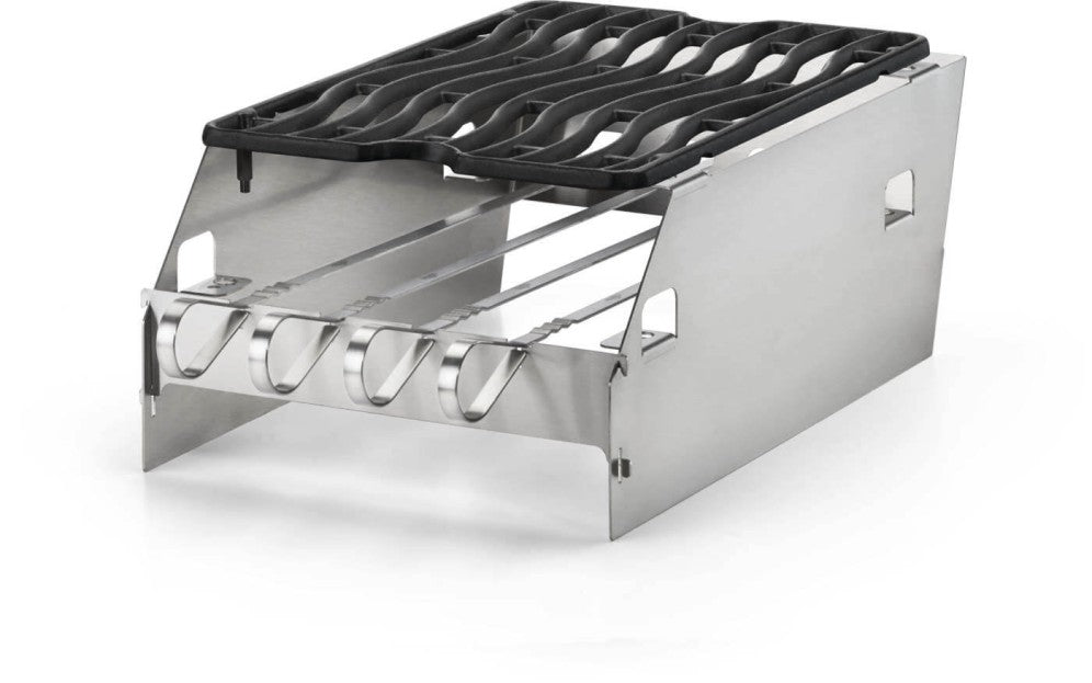 Napoleon Side Burner Large Windshield with Skewer Rack 71301