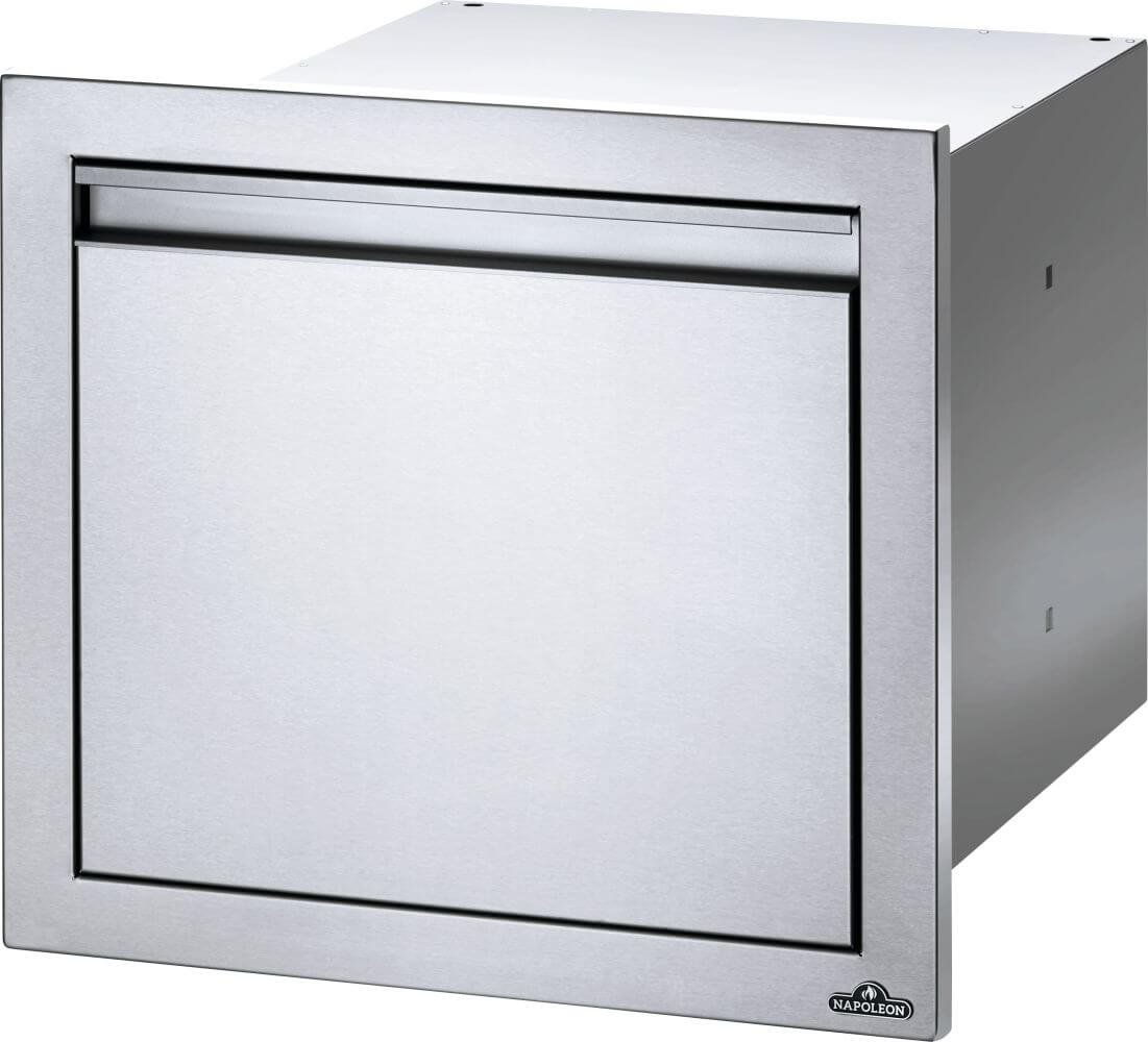 Napoleon Built-In Components 18" X 16" Stainless Steel Large Single Drawer BI-1816-1DR