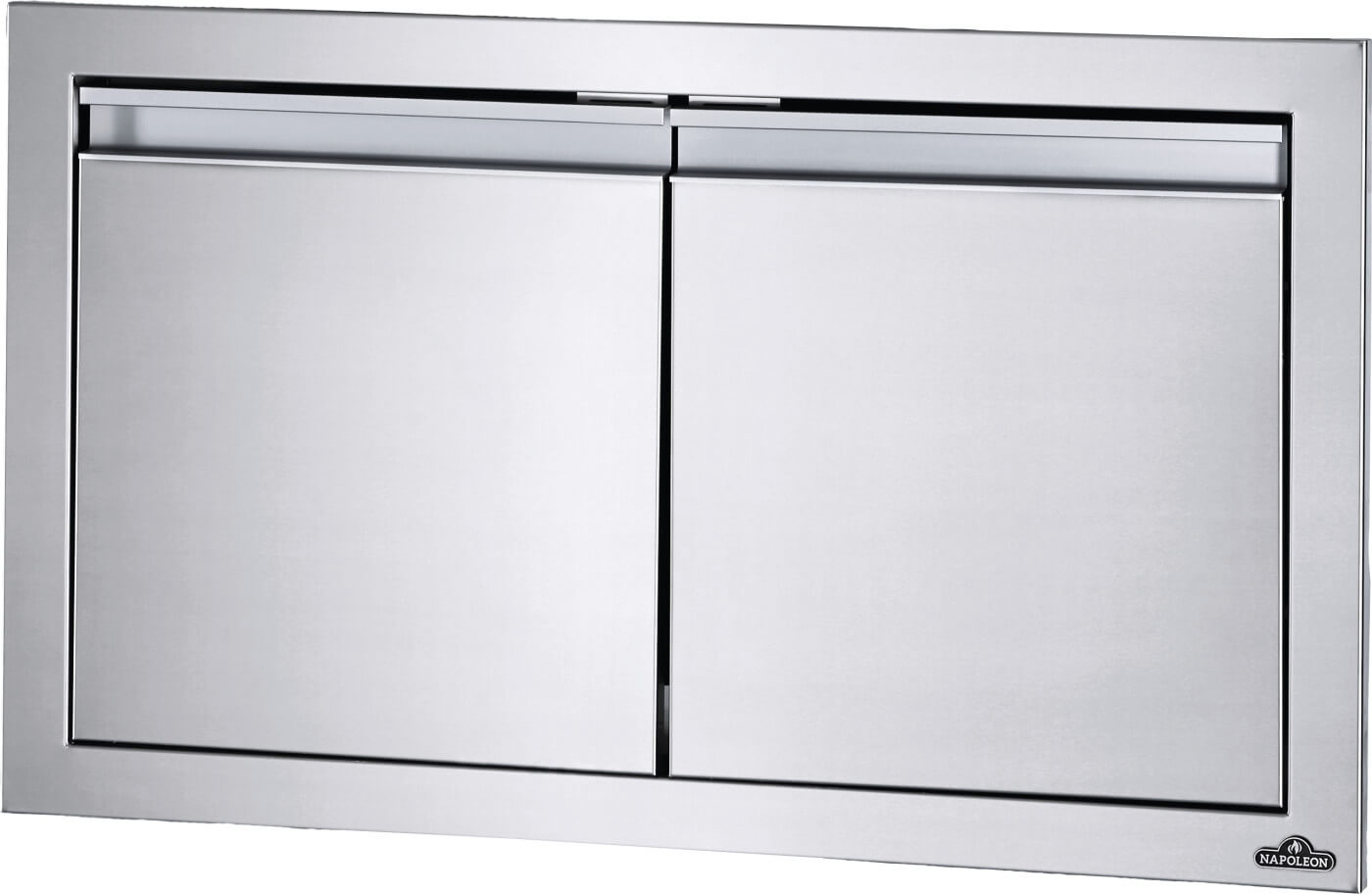 Napoleon Built-In Components 30" X 16" Stainless Steel Small Double Door BI-3016-2D