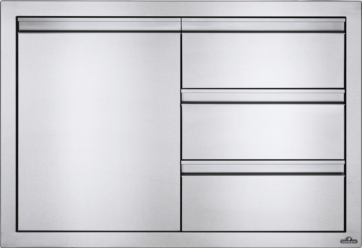 Napoleon Built-In Components 36" X 24" Stainless Steel Single Door & Triple Drawer BI-3624-1D3DR
