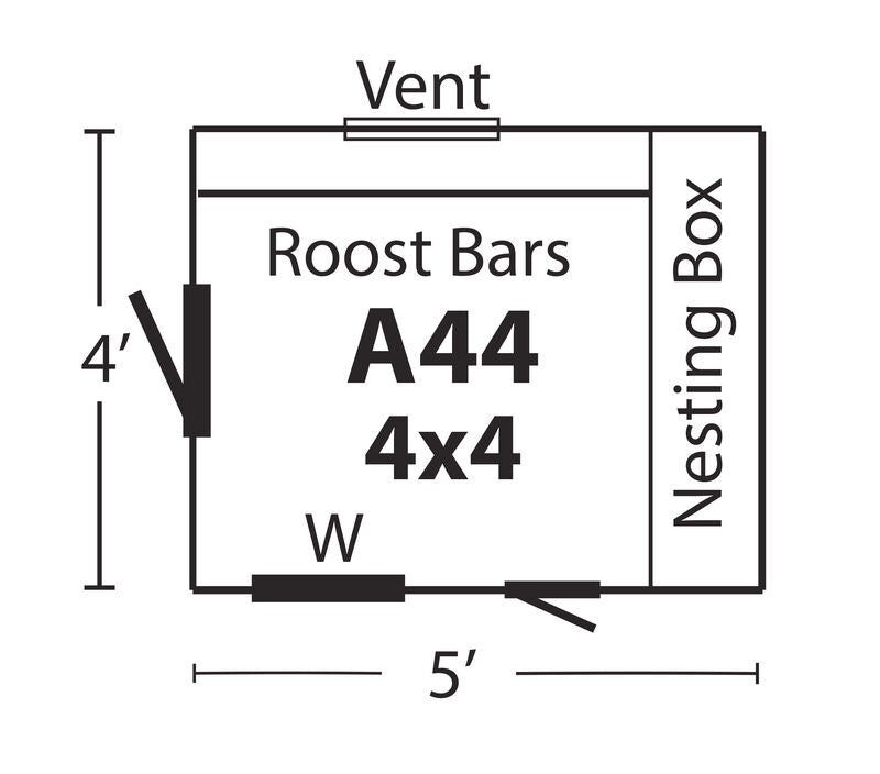 Hen House Chicken Coop A44