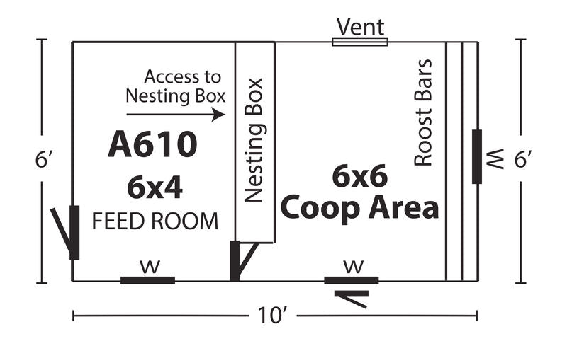 Hen House Chicken Coop A610