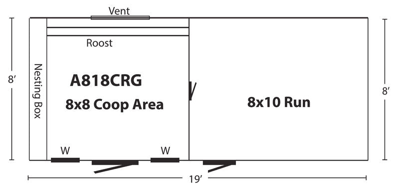 Hen House Chicken Coop A818 CR