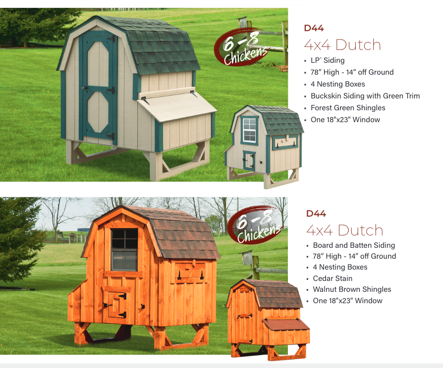 Hen House Chicken Coop The Dutch D44