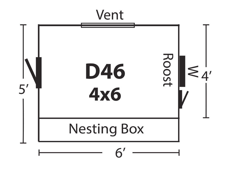 Hen House Chicken Coop The Dutch D46