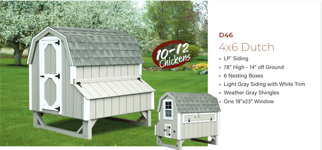 Hen House Chicken Coop The Dutch D46