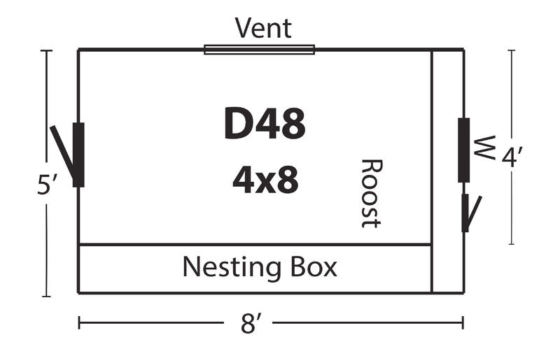 Hen House Chicken Coop The Dutch D48