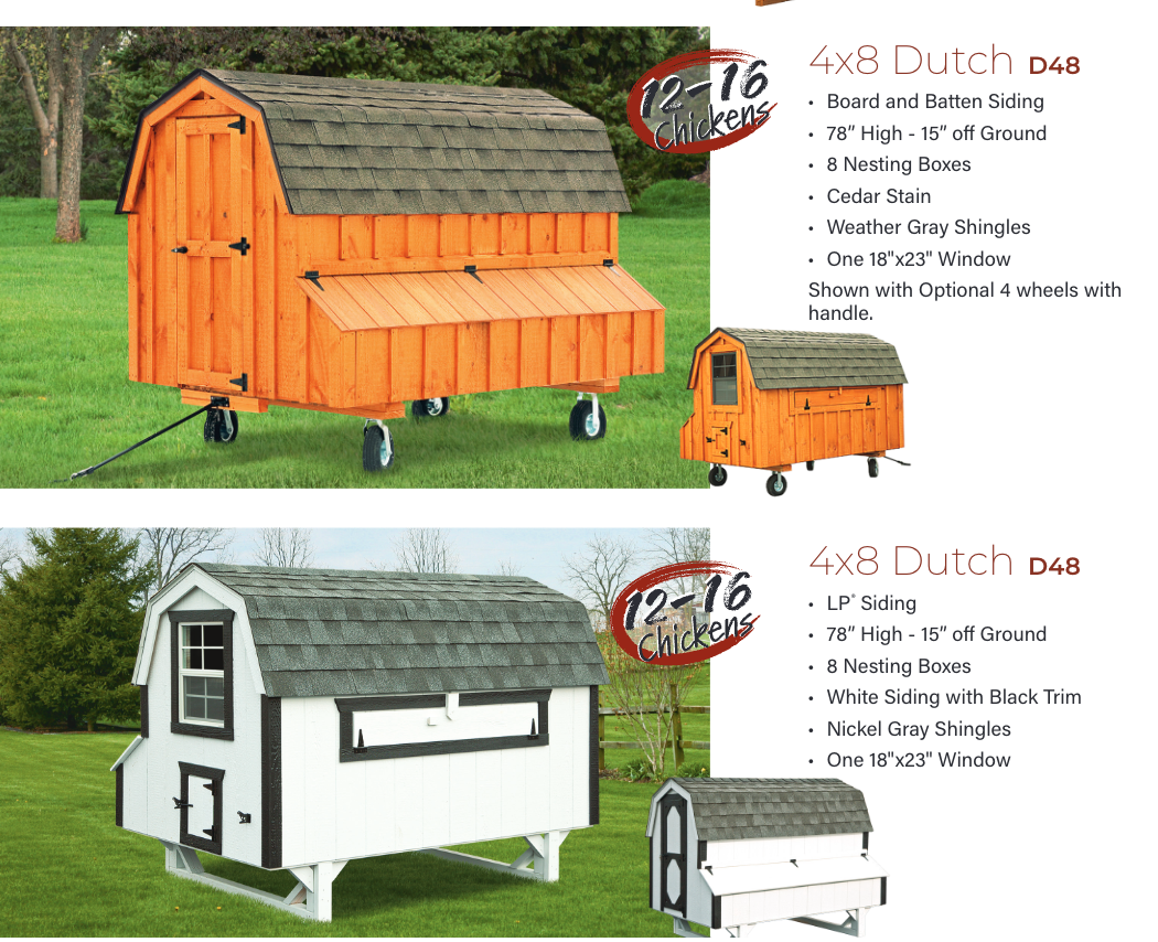 Hen House Chicken Coop The Dutch D48