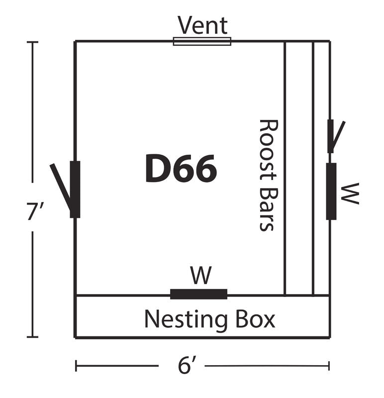Hen House Chicken Coop The Dutch D66