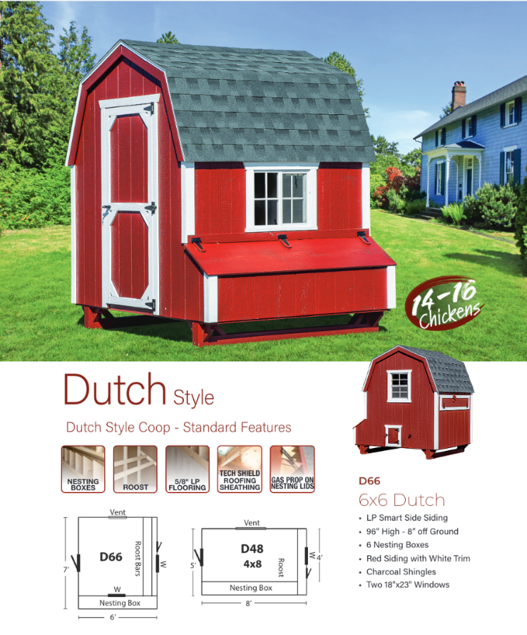 Hen House Chicken Coop The Dutch D66