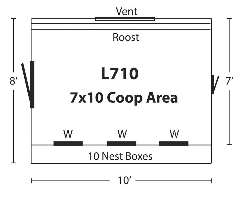 Hen House Chicken Coop L710