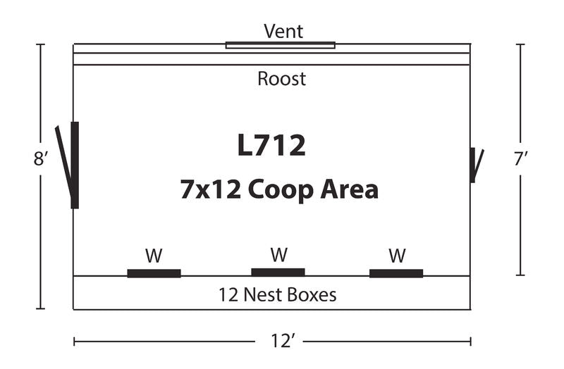 Hen House Chicken Coop L712