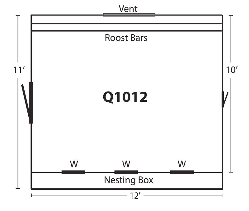 Hen House Chicken Coop Q1012