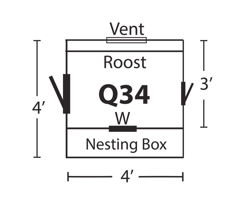 Hen House Chicken Coop Q34