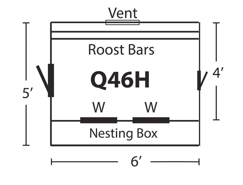 Hen House Chicken Coop Q46H