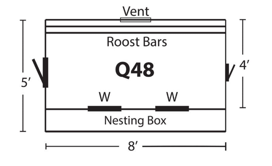 Hen House Chicken Coop Q48