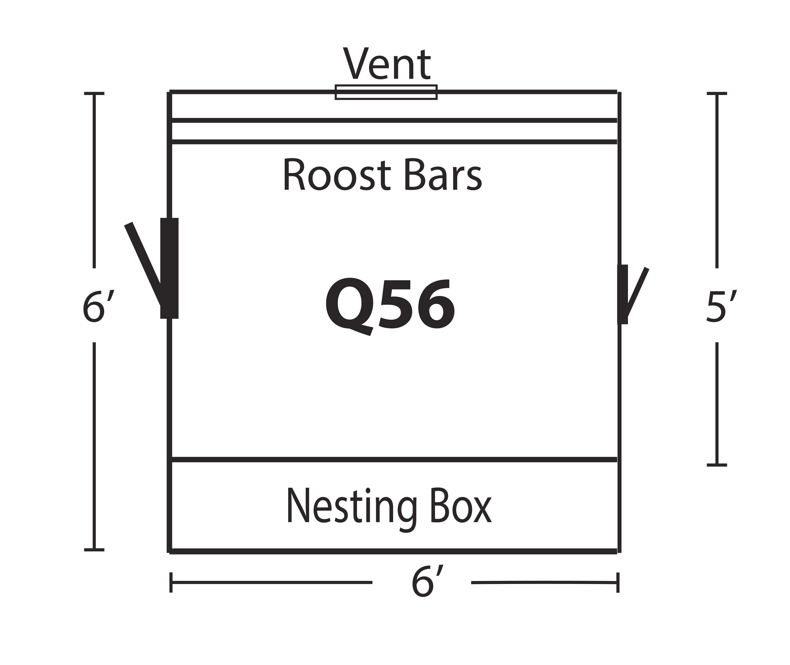 Hen House Chicken Coop Q56
