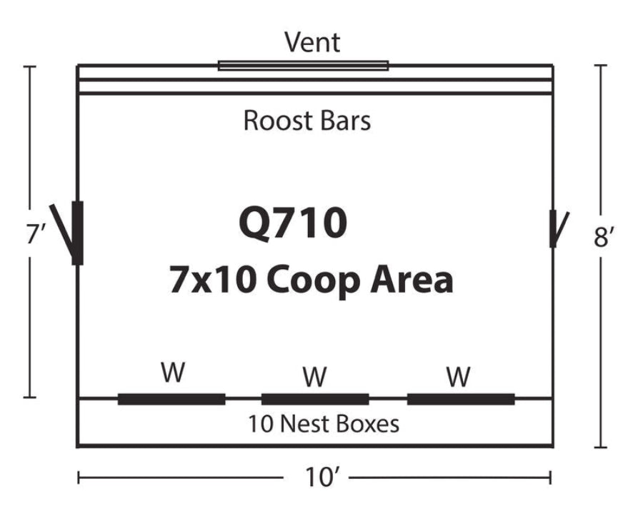 Hen House Chicken Coop Q710