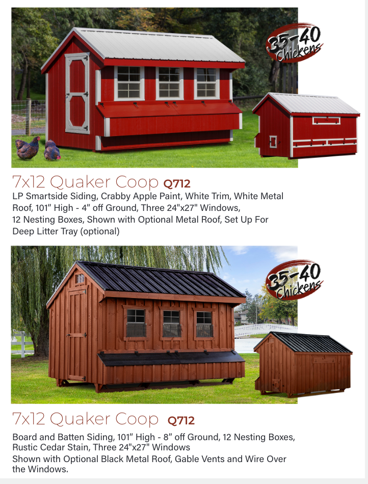 Hen House Chicken Coop Q712