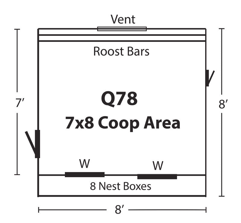 Hen House Chicken Coop Q78
