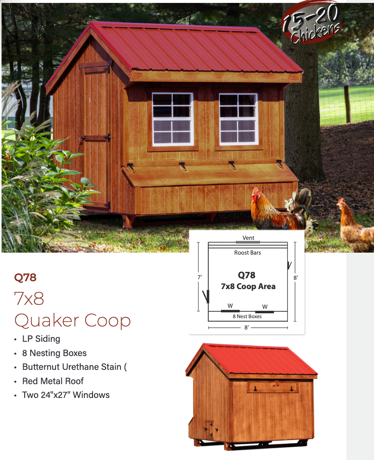 Hen House Chicken Coop Q78