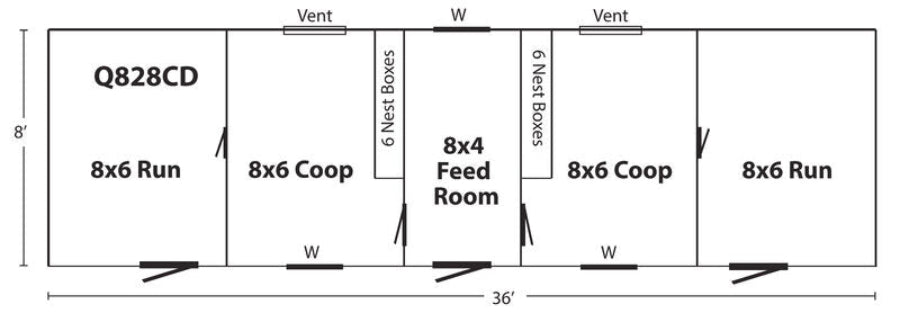 Hen House Chicken Coop A828CD