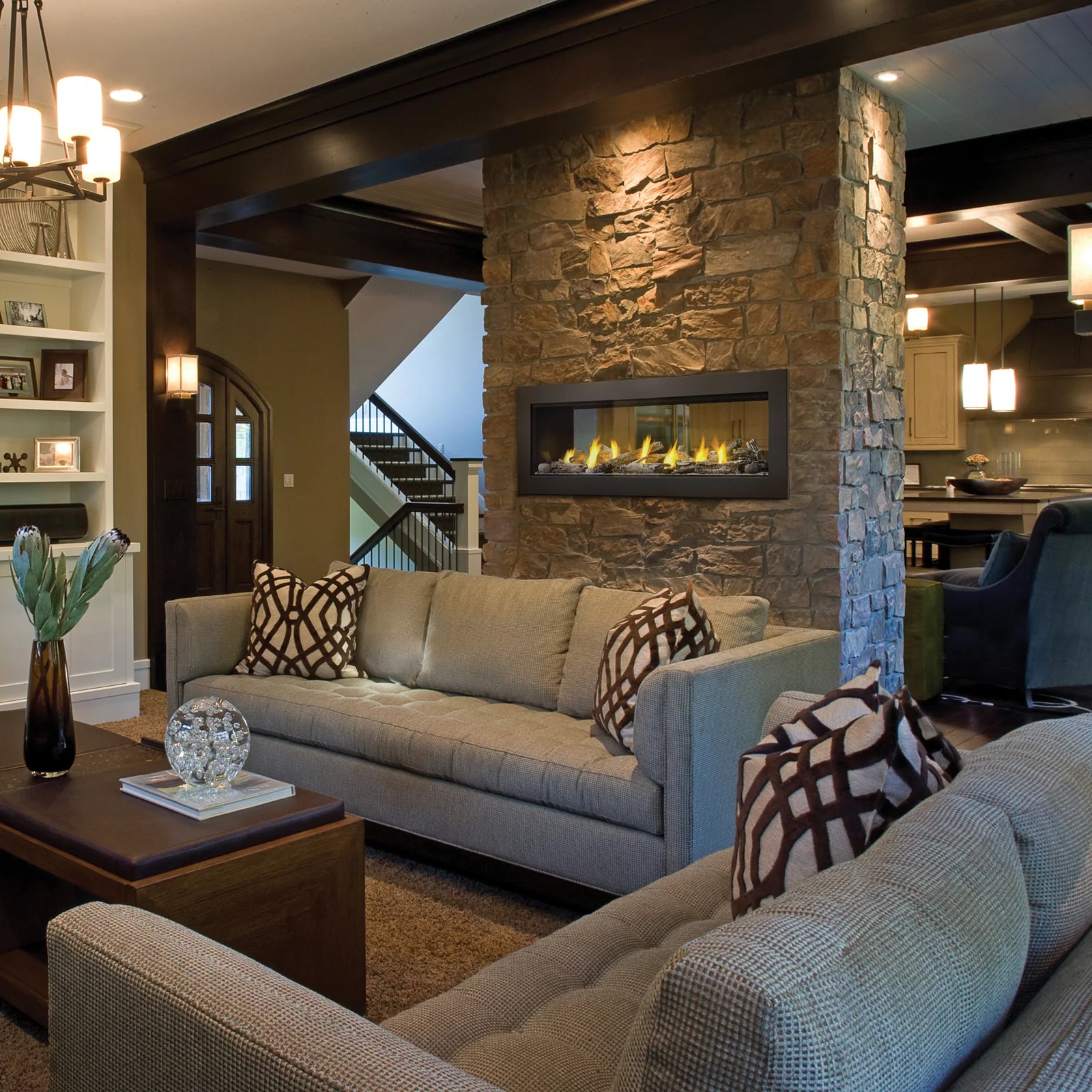 Napoleon Acies 50" See-Thru Direct Vent Natural Gas Fireplace L50N2