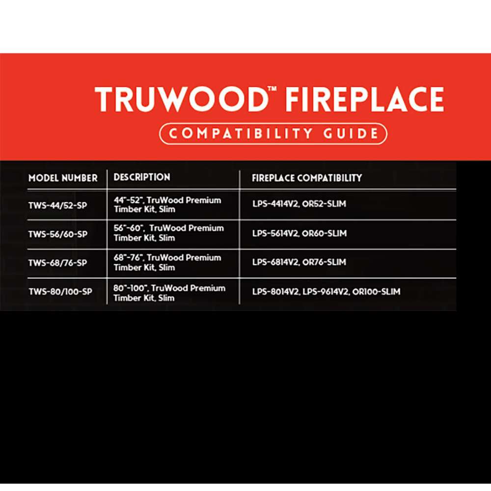 Modern Flames Slim TruWood Premium Timber Kit