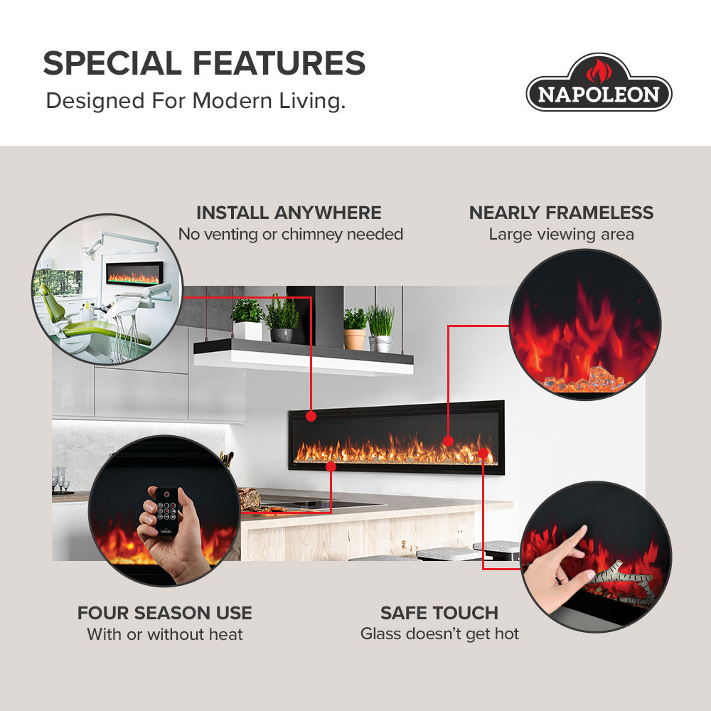 Napoleon Entice™ 36 Electric Fireplace NEFL36CFH