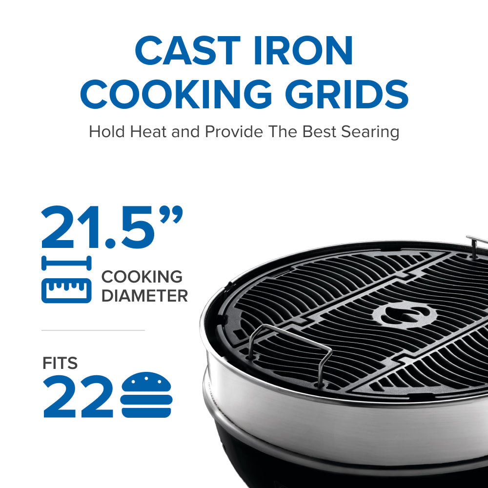 Napoleon Pro Cart Charcoal Kettle Grill PRO22K-CART-3