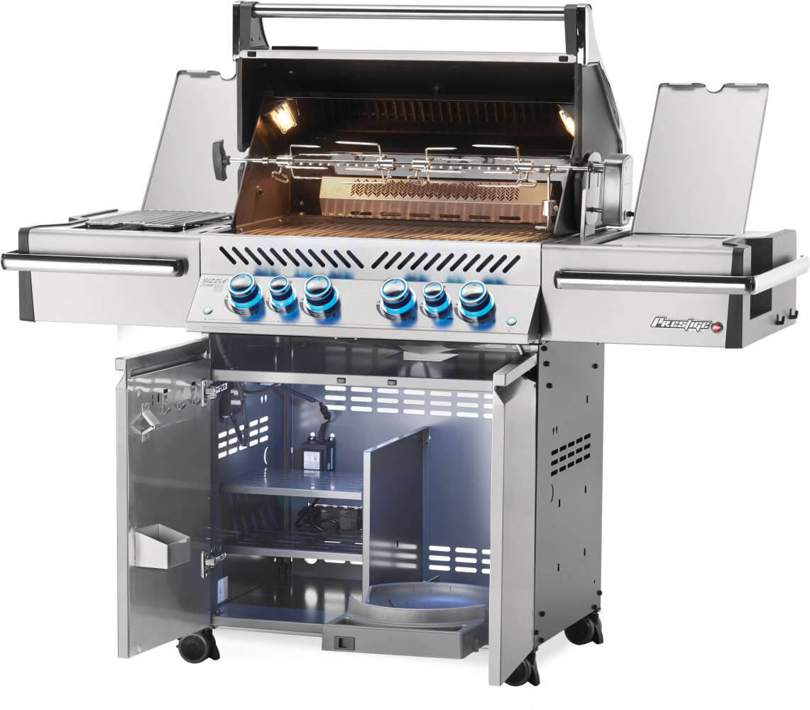 Napoleon Prestige 500 RSIB Stainless Steel Natural Gas Grill w/ Infrared Side & Rear Burners P500RSIBNSS-3