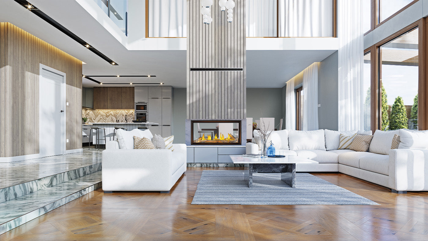 Napoleon 62" Tall Linear Vector See Through Direct Vent Fireplace