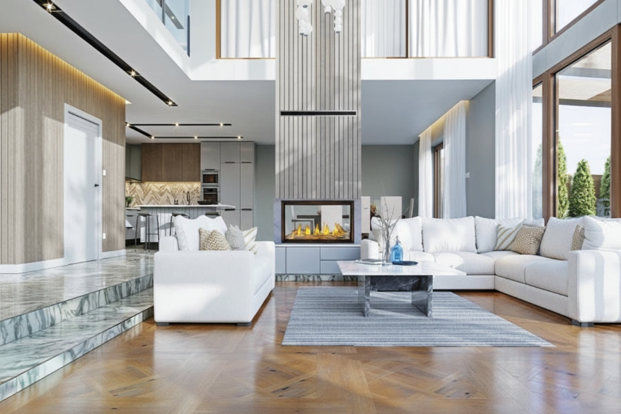 Napoleon 62" Tall Linear Vector See Through Direct Vent Fireplace