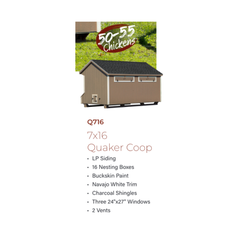 Hen House Chicken Coop Q716