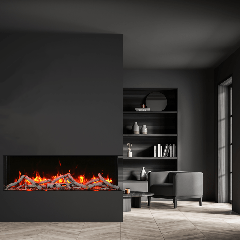 Amantii 72" True View Slim Smart Electric Fireplace 72-TRV-SLIM-LUMINA
