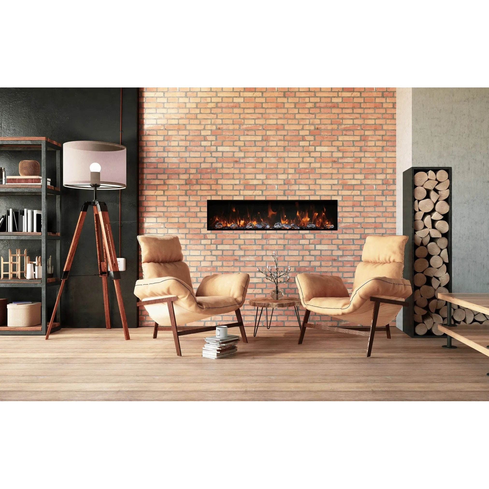 Amantii Panorama BI Deep 88" Smart Electric Fireplace BI-88-DEEP-OD