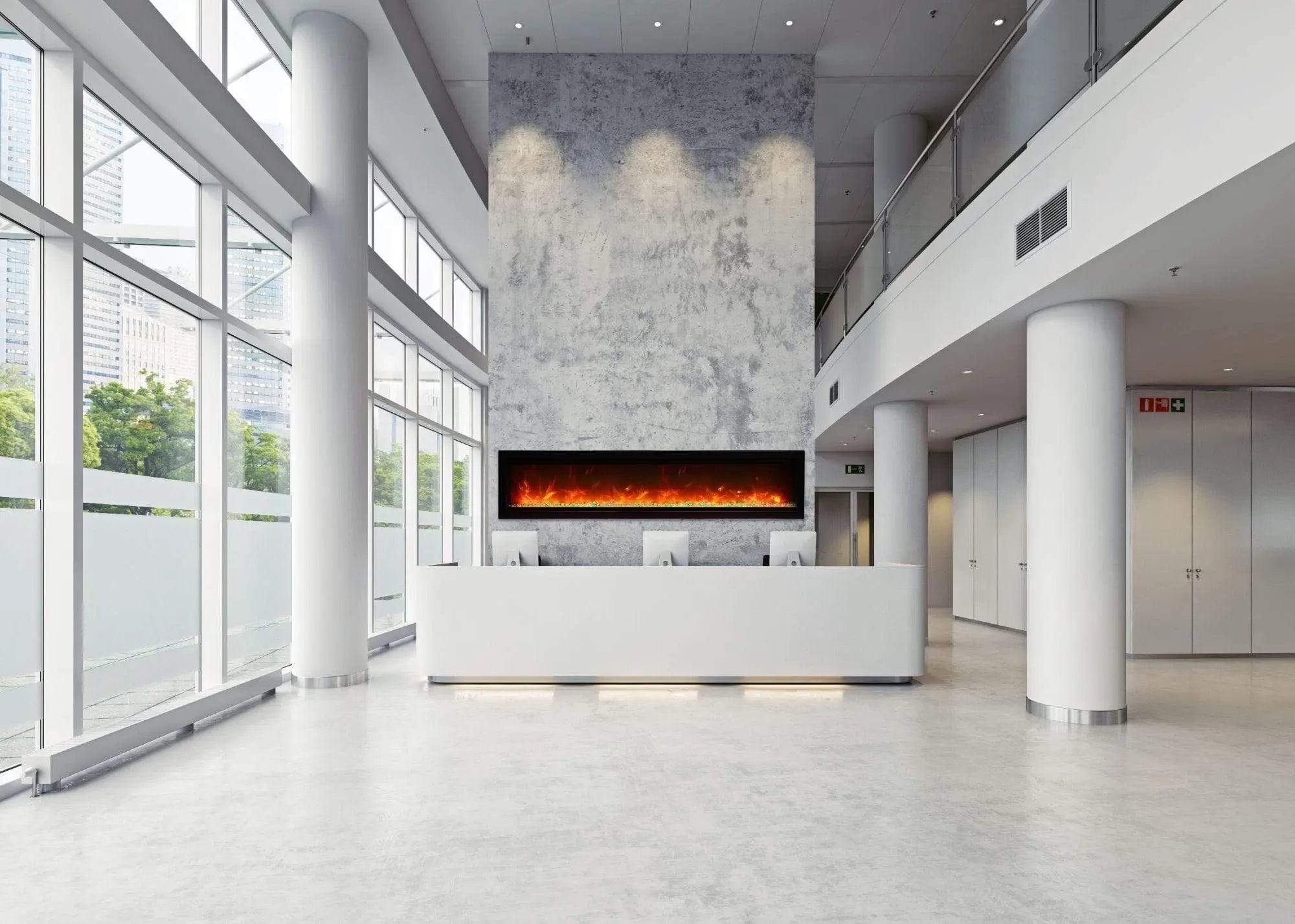 Amantii Symmetry B 74" Electric Fireplace SYM-74-B