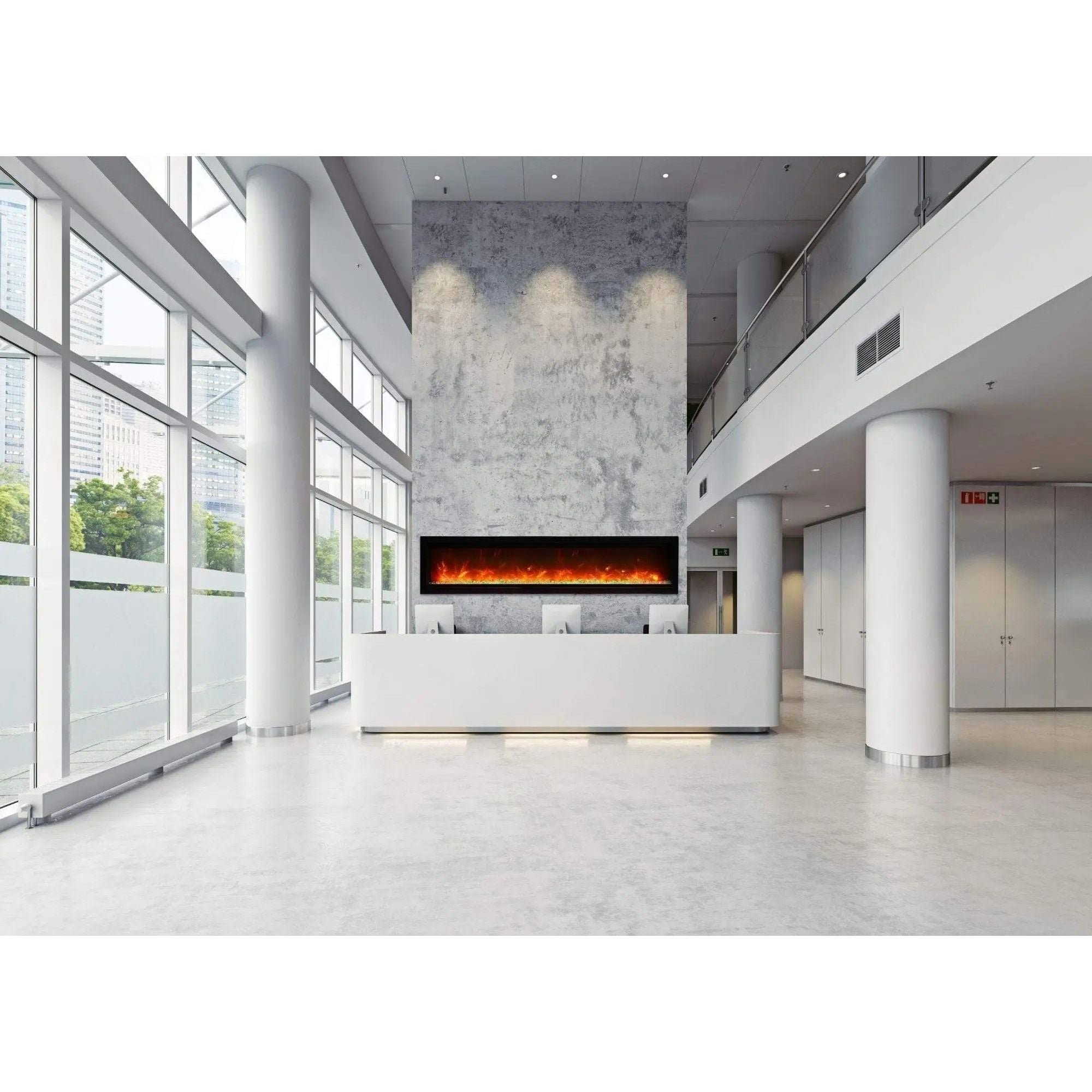 Amantii Symmetry B 74" Electric Fireplace SYM-74-B