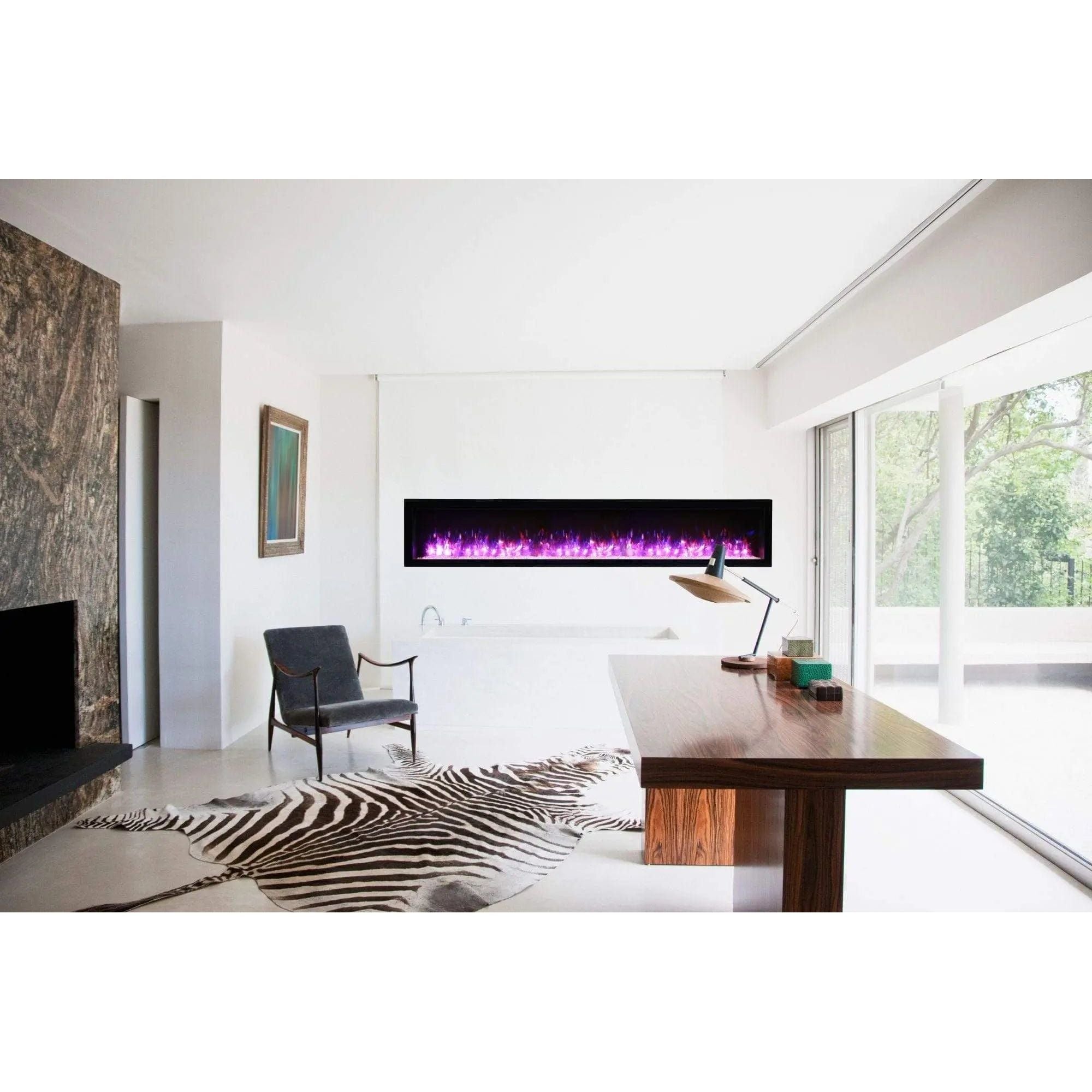 Amantii Symmetry B 88" Electric Fireplace SYM-88-B