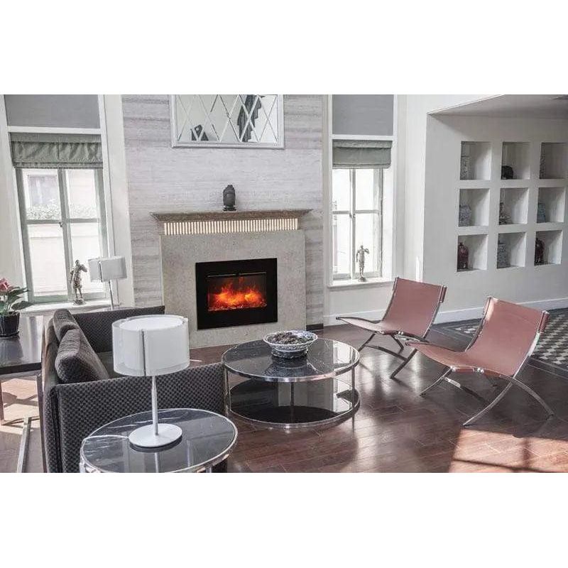 Amantii Zero Clearance Flush Mount 26" Electric Fireplace ZECL-26-2923-FLUSHMT-BG