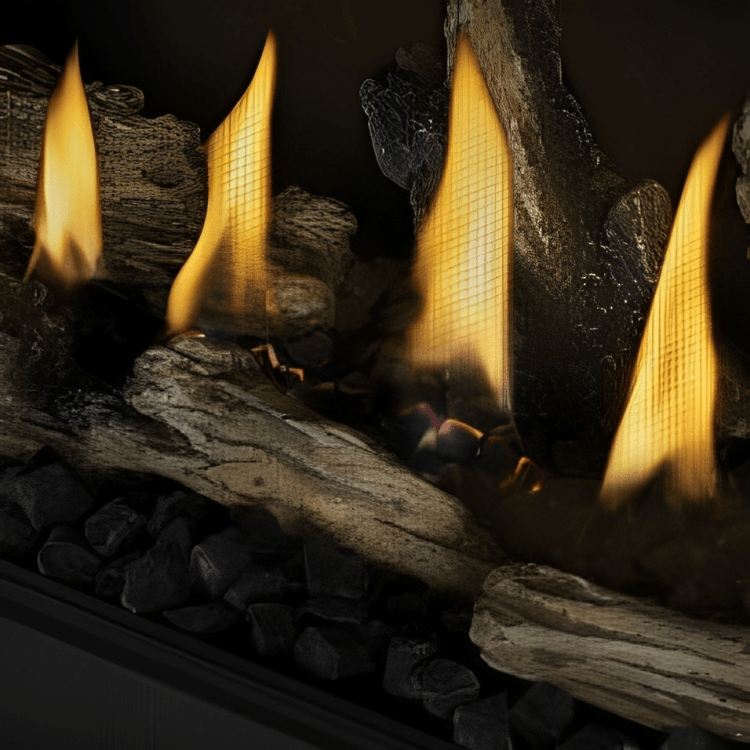 Napoleon Driftwood High Definition Logs For 56-Inch Ascent Linear Premium Fireplace DLKBLP56