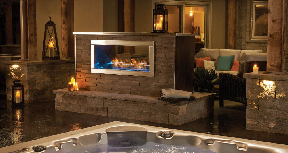 Napoleon Galaxy 48 See Through Outdoor Gas Fireplace GSS48STE