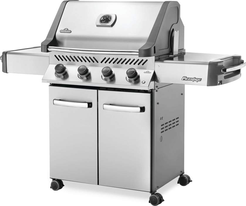 Napoleon Prestige 500 RSIB Stainless Steel Natural Gas Grill w/ Infrared Side & Rear Burners P500RSIBNSS-3