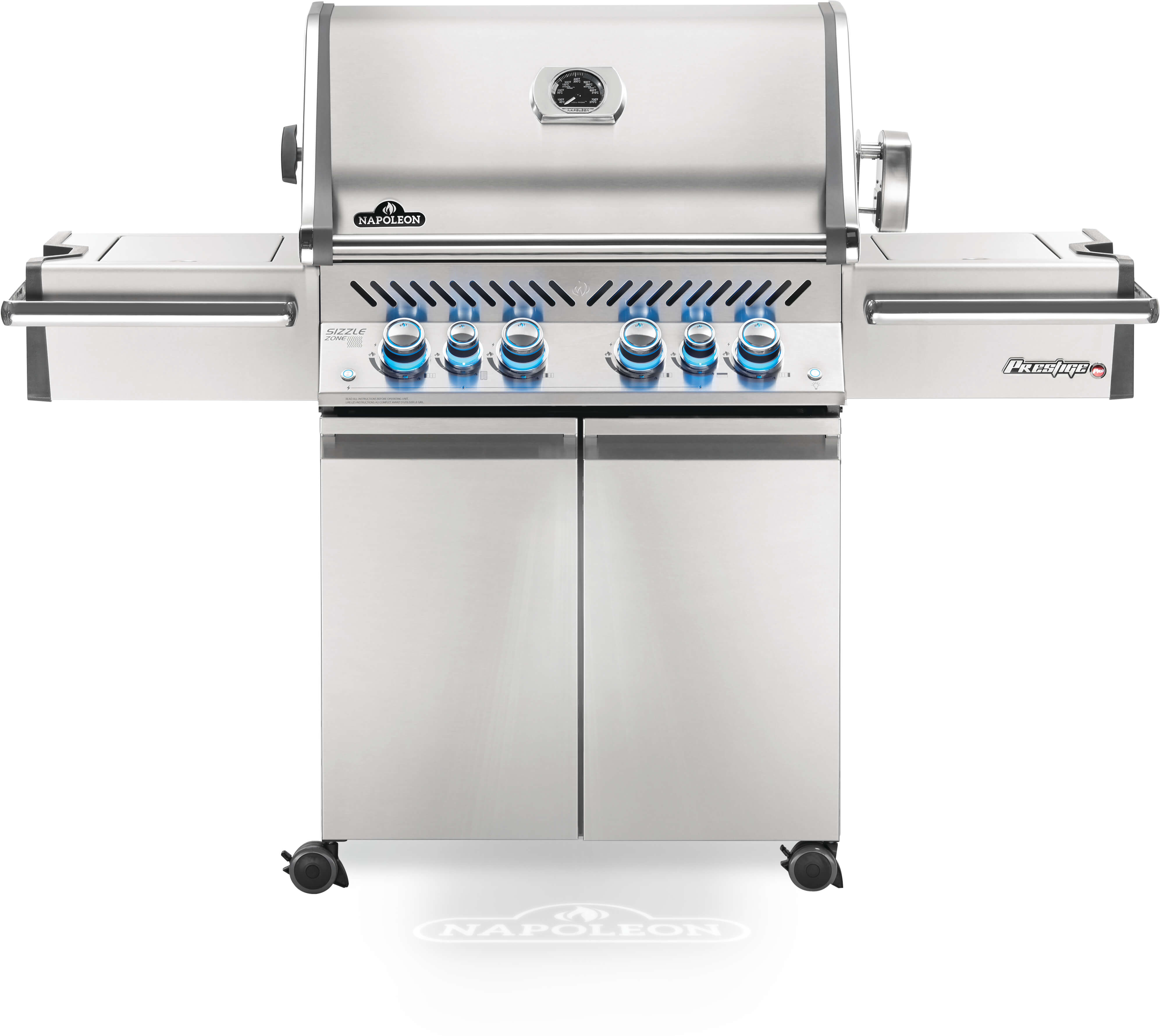 Napoleon Prestige PRO™ 500 RSIB Propane Gas Grill w/ Infrared Rear & Side Burners PRO500RSIBPSS-3