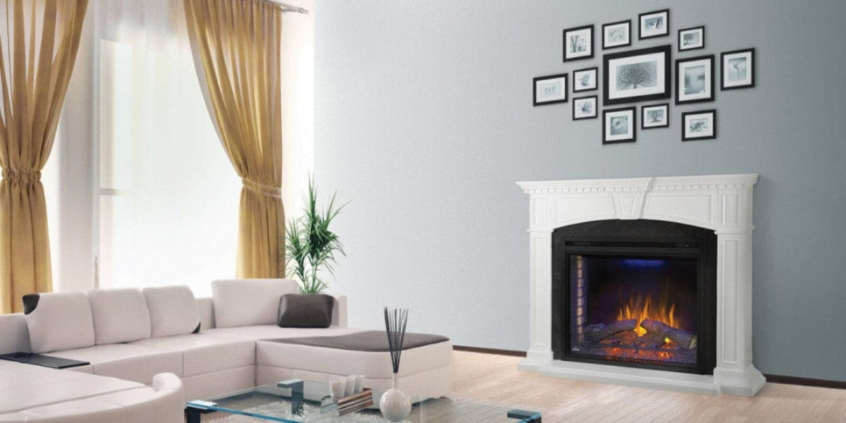 Napoleon The Taylor Electric Fireplace Mantel Package NEFP33-0214W